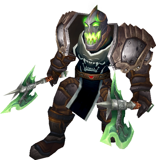 The Axe Is Fel Edged Battleaxe - Warrior Headless Horseman Xmog (564x562), Png Download