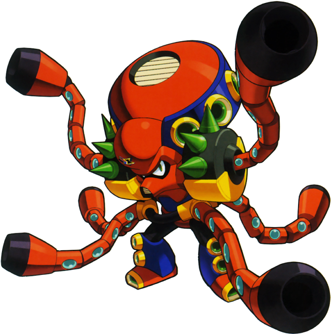 Launch Octopus Is One Of The Eight Maverick Bosses (700x707), Png Download