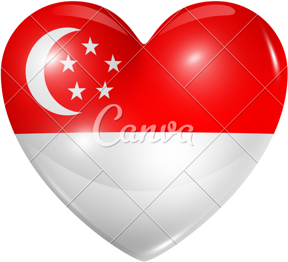 Singapore Flag Clipart Valentines Day - Flag (800x744), Png Download