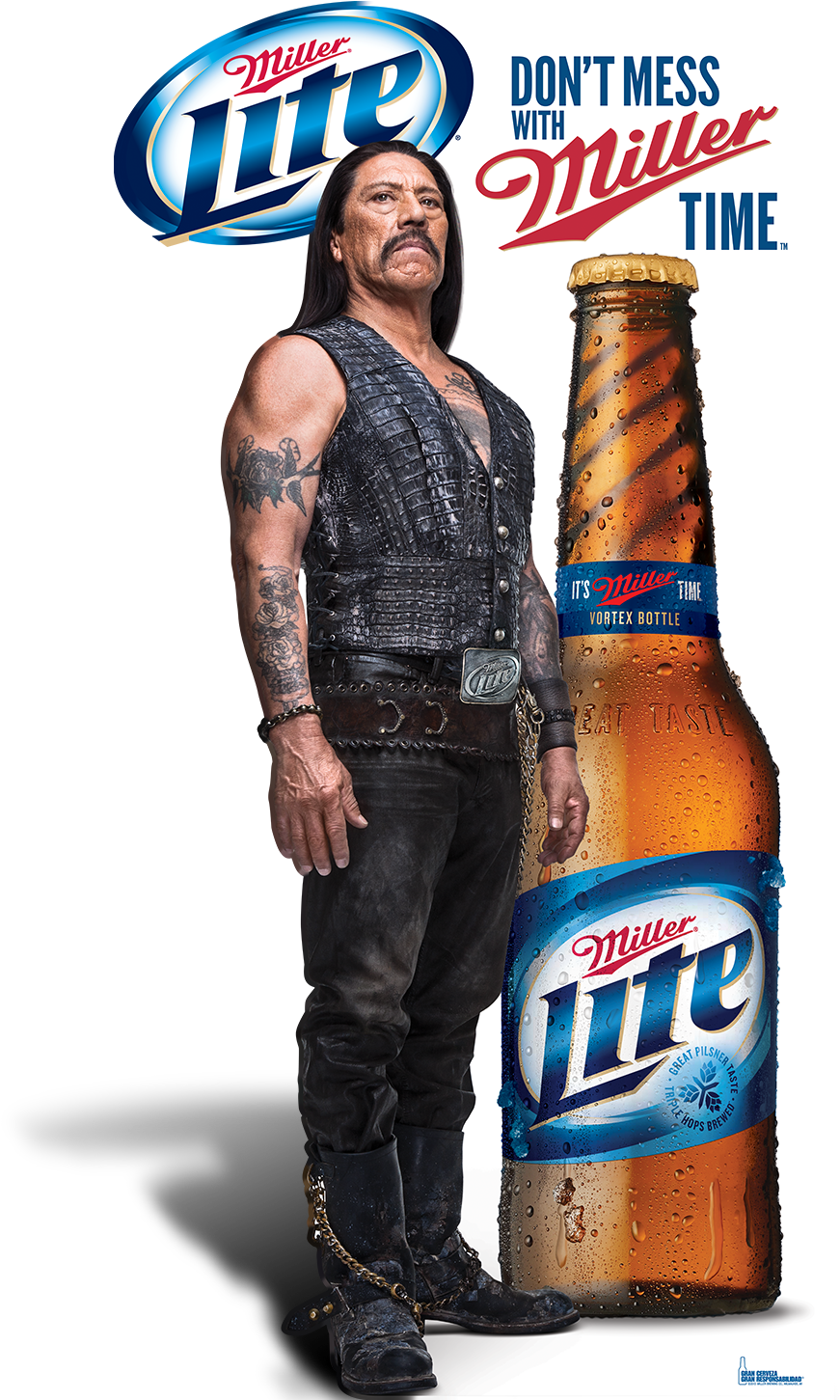 Don't Mess With Miller Time Standee - Miller Lite (937x1478), Png Download