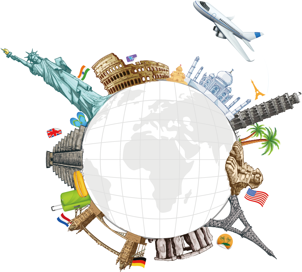 Clip Art Global Transprent Png Free Download Ⓒ - Vector Png Around The World (1181x1181), Png Download