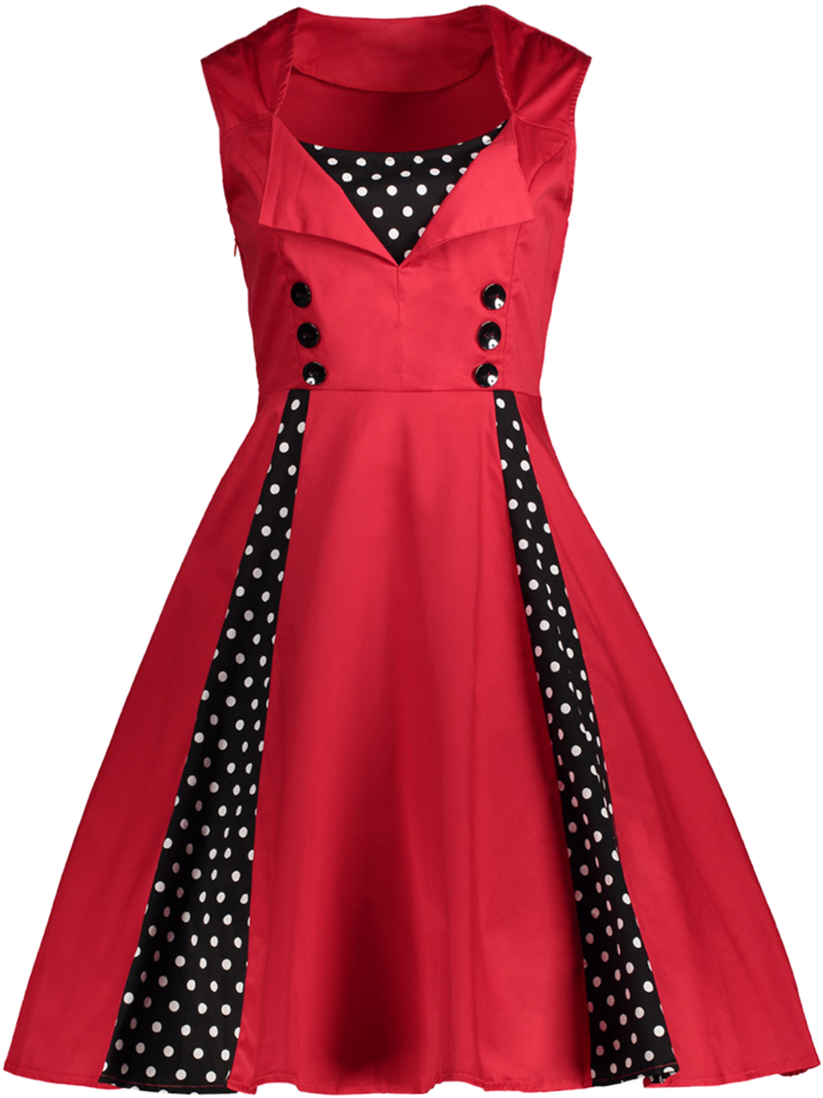 Midi Polka Dot Prom Rockabilly Swing Vintage Prom Dresses - Dress (770x1024), Png Download