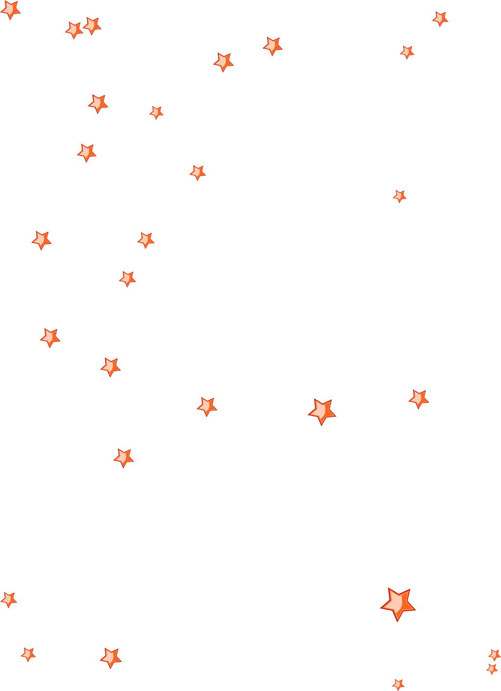 Stars Sticker - Illustration (1024x1413), Png Download