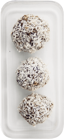 Date & Coconut Energy Balls - Rum Ball (250x500), Png Download