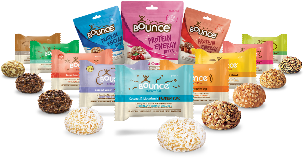 Bounce Energy Balls On Twitter - Bounce Coconut Cranberry Bites Share Bag 90g (1200x571), Png Download