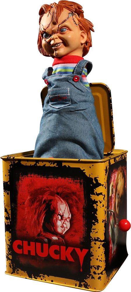 Burst A Box Scarred Chucky Collectible Figure - Child's Play (480x1000), Png Download