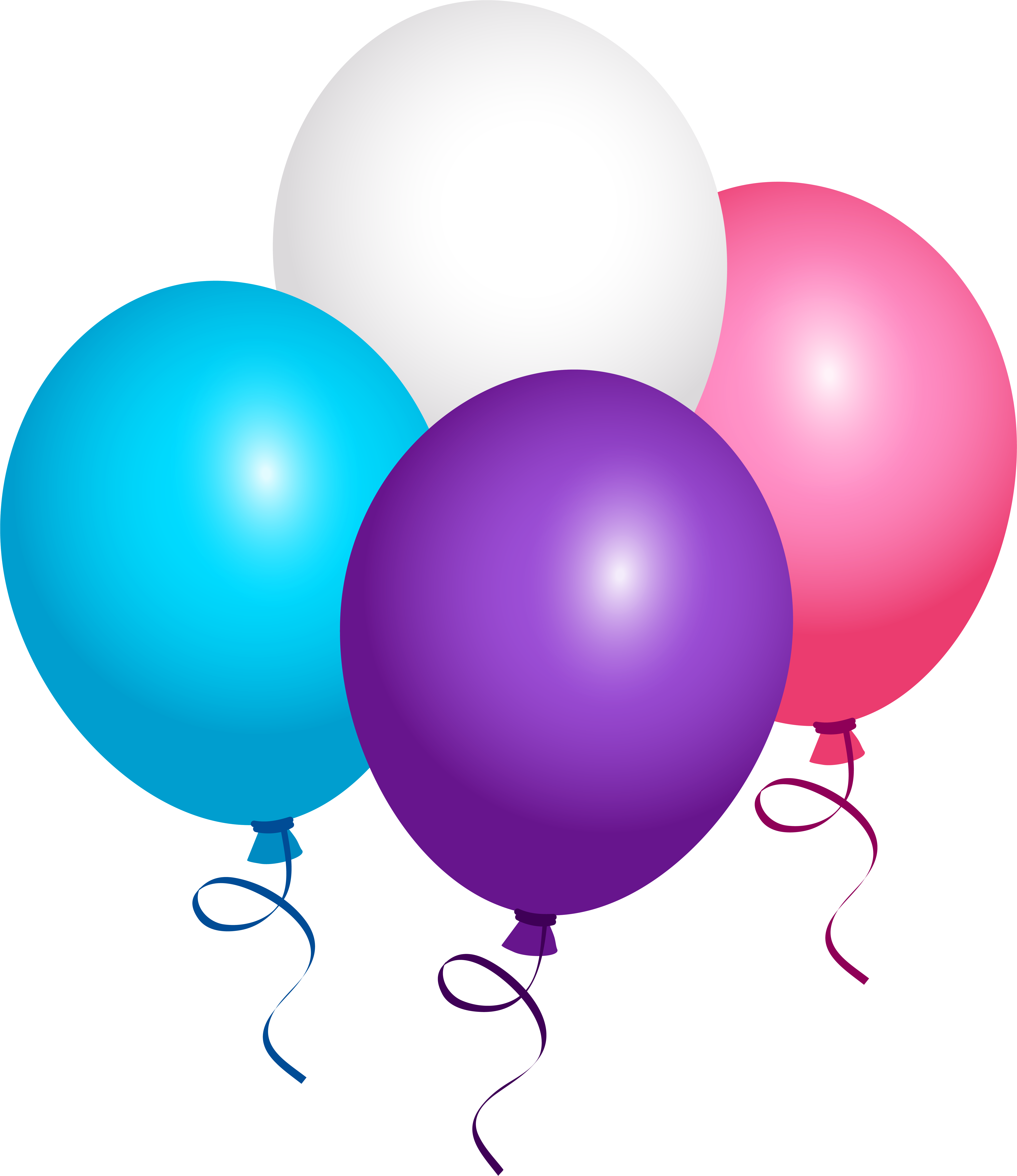 Balloon Box, Flying Balloon, Word Pictures, Cute Pictures, - Balloon Clip Art Pink And Purple (541x600), Png Download