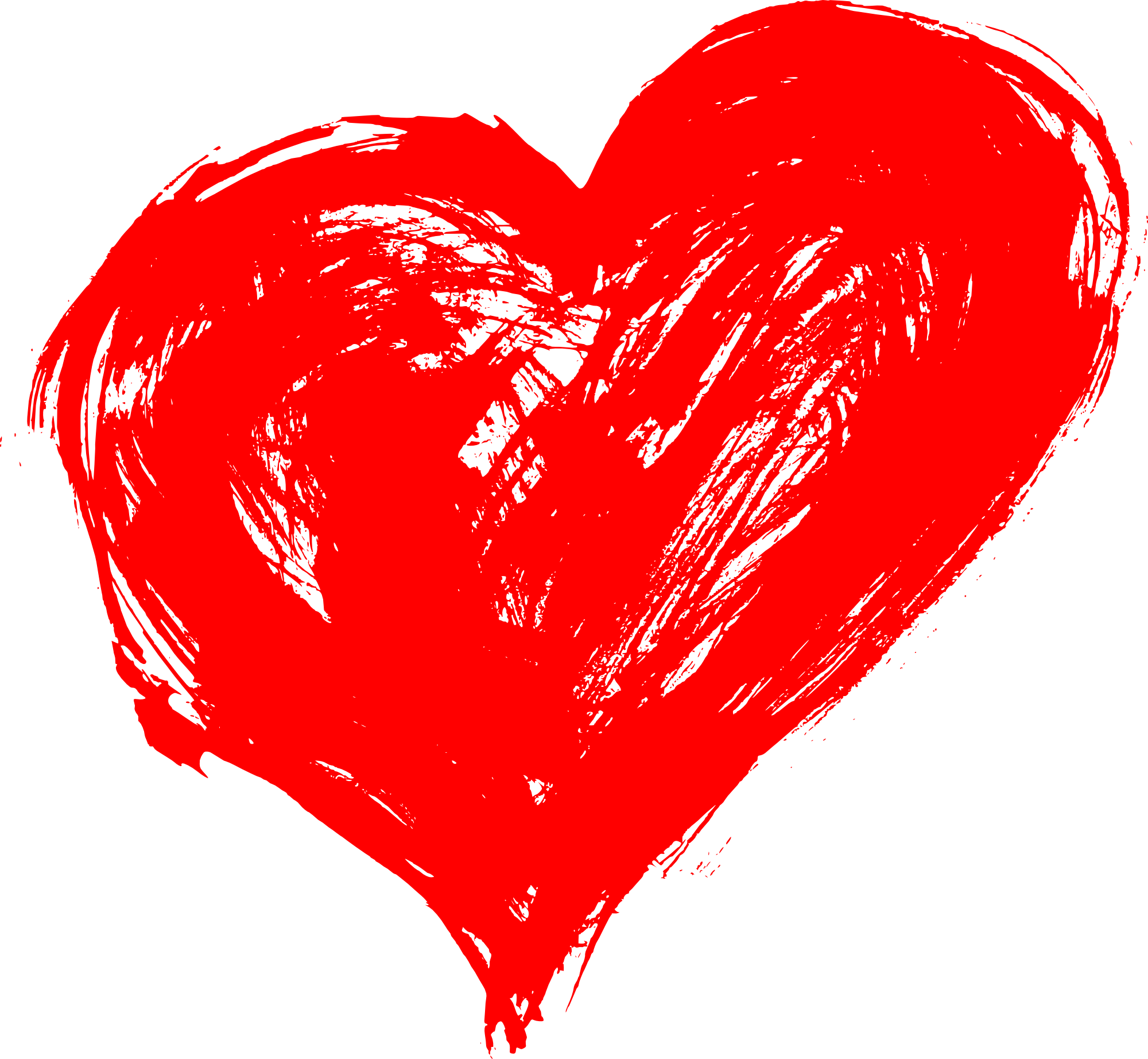 Hand Drawn Heart Png Transparent - Hand Draw Heart Graphic (2000x1844), Png Download