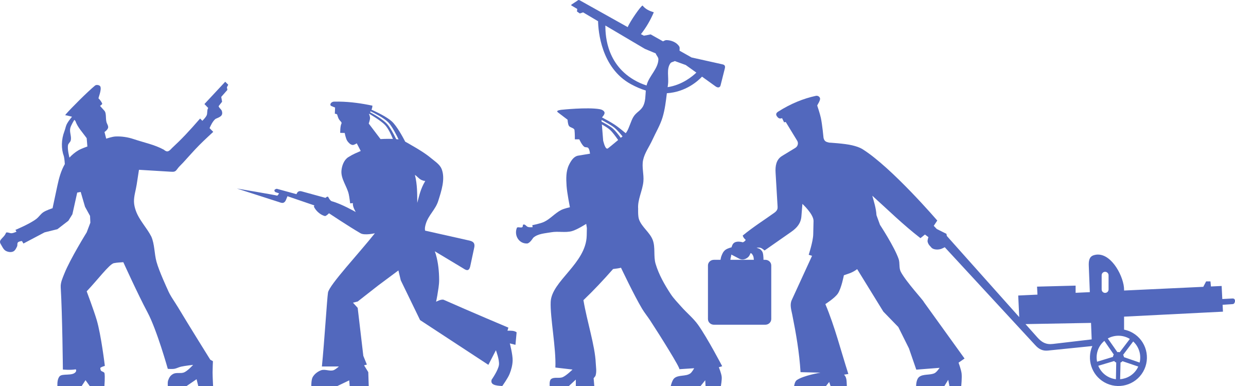 Soldier Sailor Computer Icons Download Silhouette - Human 15 Oz Ceramic Large Mug (2400x750), Png Download