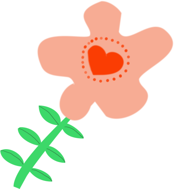 Digital Flower Drawing - Digital Scrapbooking (586x650), Png Download