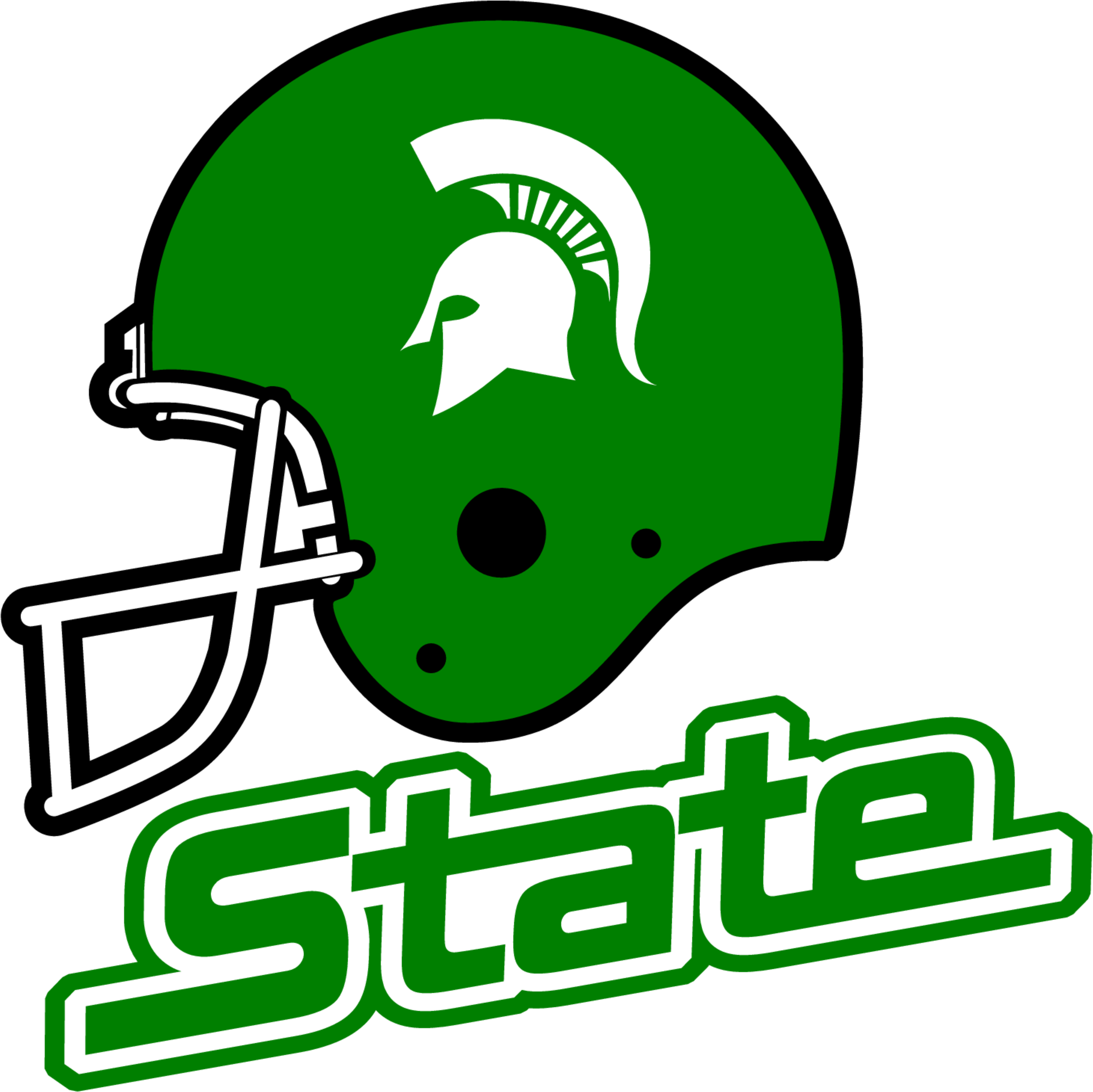 Michigan State Spartans Helmet - Michigan State Spartans Png (5000x4997), Png Download