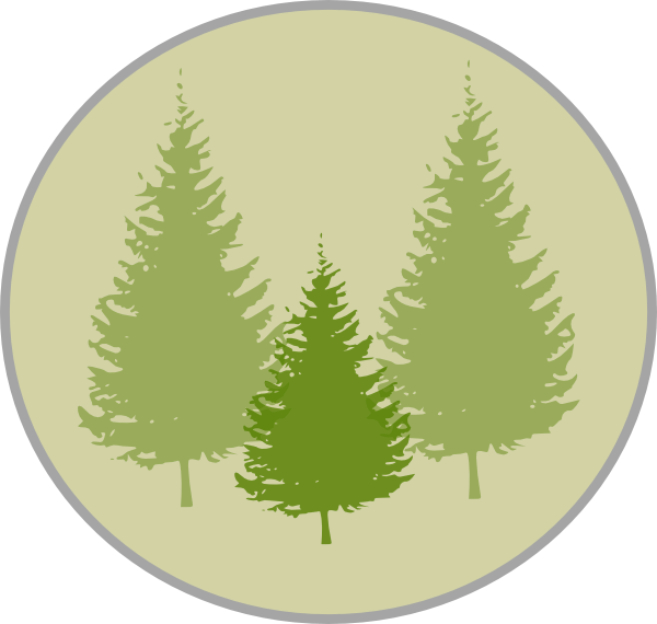 How To Set Use Three Pine Trees Clipart (600x570), Png Download