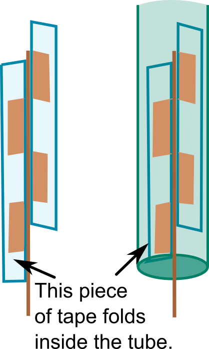 Tape Fins (418x697), Png Download