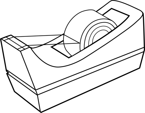 Tape - Scotch Tape Clip Art (550x430), Png Download