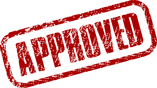 Instagram's Verification - Approved Stamp Vector Png (640x362), Png Download