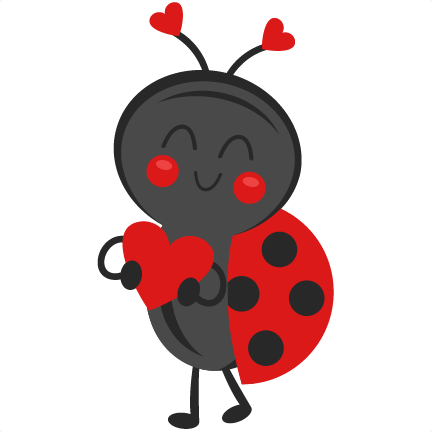 Valentine Ladybug Svg Scrapbook Cut File Cute Clipart - Valentine Ladybug Clip Art (432x432), Png Download