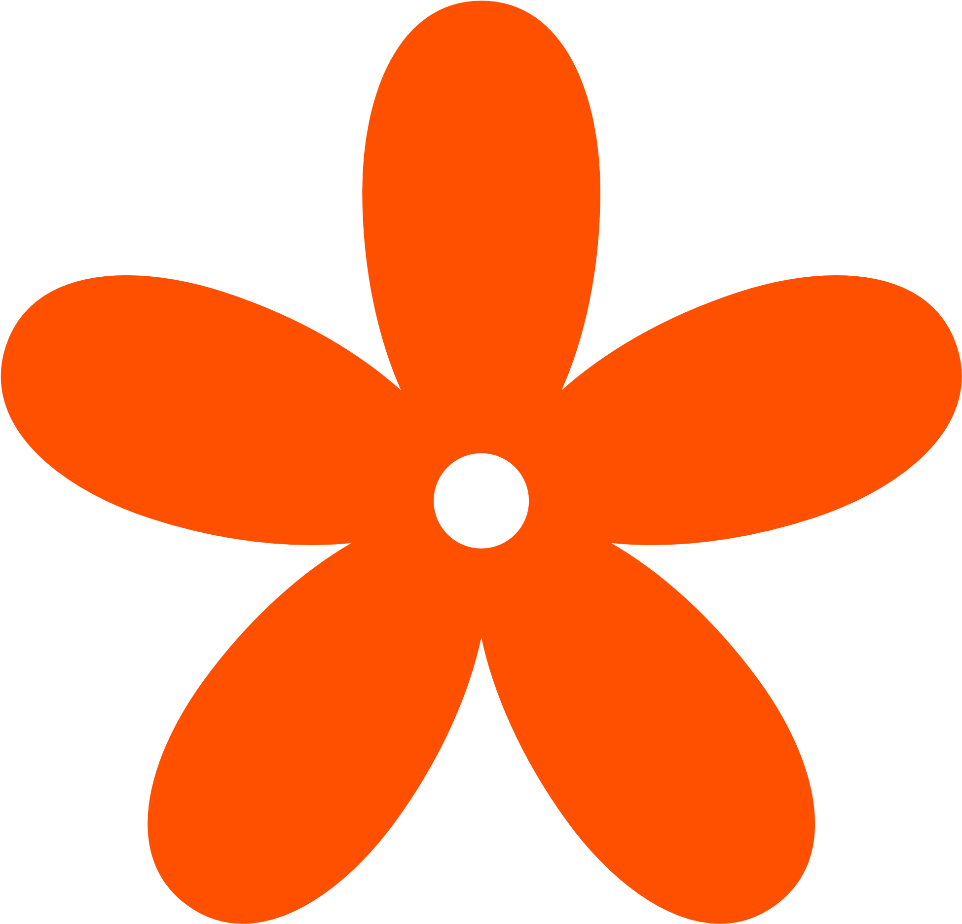 Orange Flower Clipart - Pink Flower Clipart (1969x1952), Png Download