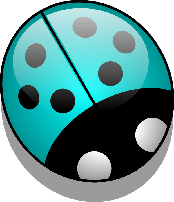 Ladybug Free - Clip Art Black And White Lady Bug (600x699), Png Download