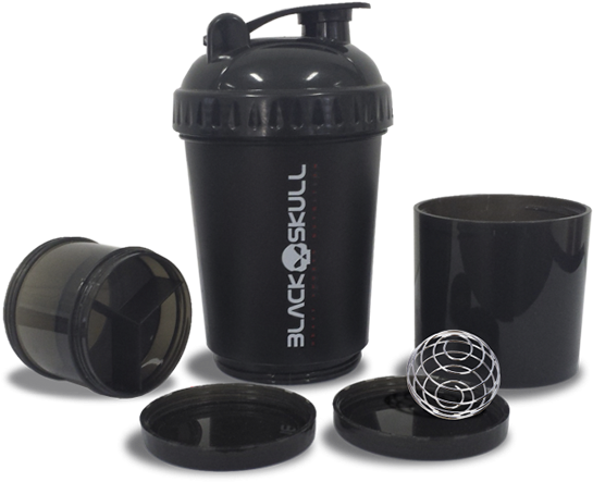 Coqueteleira Black Skull - Coqueteleira Blender Black Skull 3 Estagios (575x545), Png Download