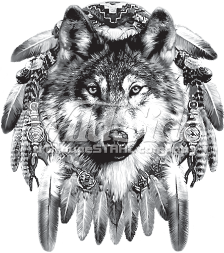 Dream Catcher Wolf - Wolf Dream Catcher (525x525), Png Download