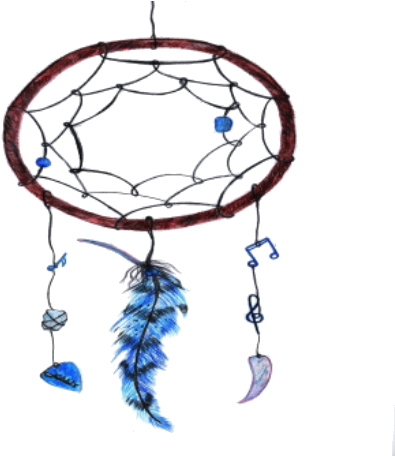Music Themed Dream Catcher Craft - Library (474x455), Png Download