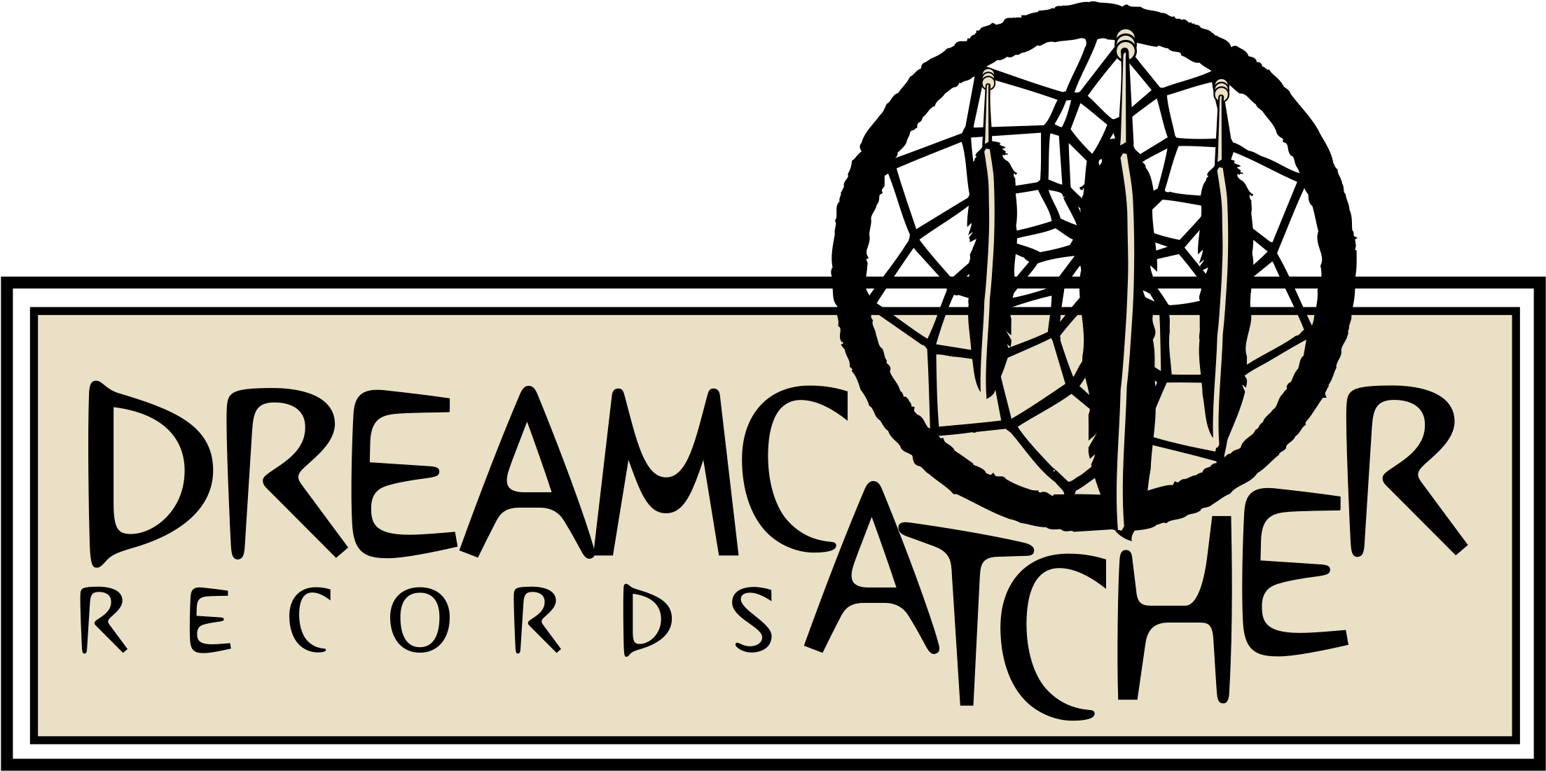 Dreamcatcher Records Logo Png Transparent - Decorplaza Indian Amulets Feathers Dream Catcher Wall (2400x2400), Png Download