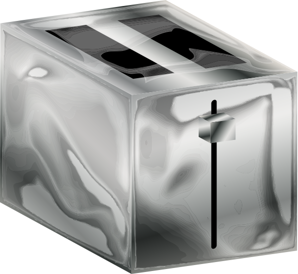Metal Toaster Clipart Png (600x550), Png Download
