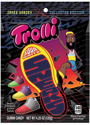 Trolli Sour Brite Sneaks Gummi Candy James Harden Collector - Trolli Sour Brite Sneaks (500x500), Png Download