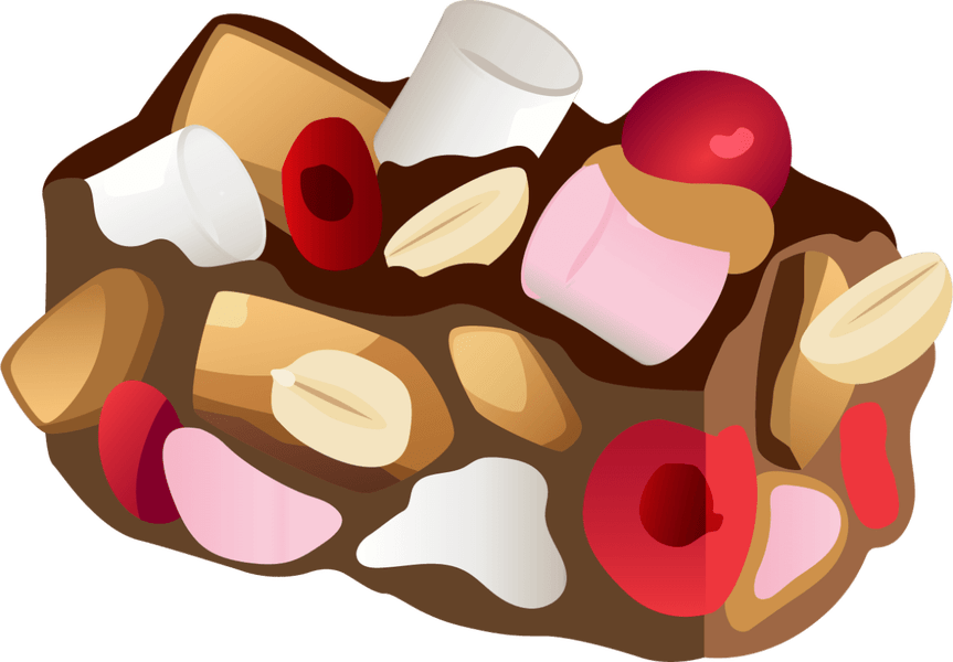 S Mores Clipart - Rocky Road Clip Art (863x600), Png Download