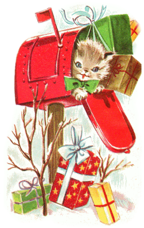 Art Animals Png Christmas (480x757), Png Download