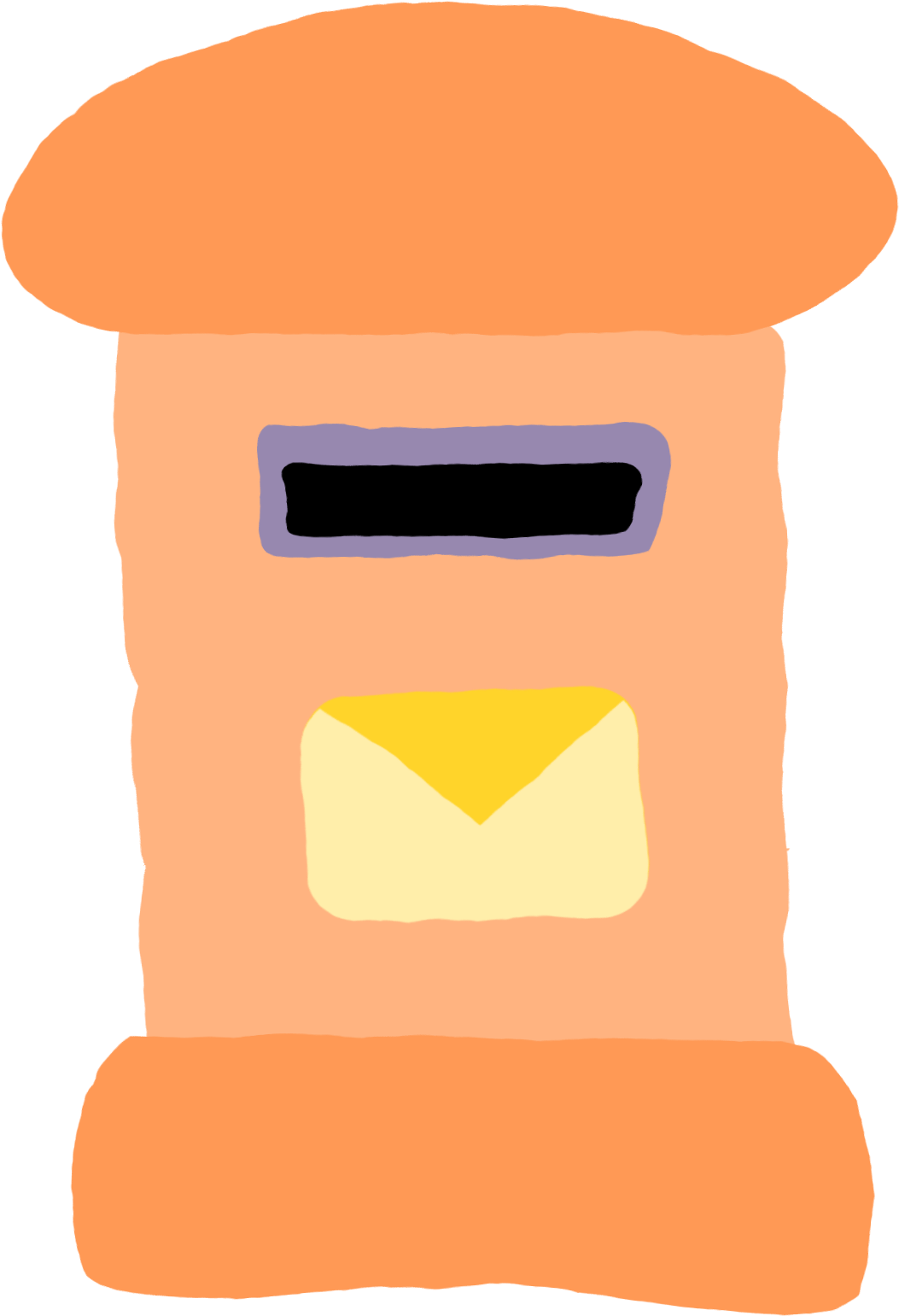 This Free Icons Png Design Of Crooked Postal Mailbox (1697x2400), Png Download