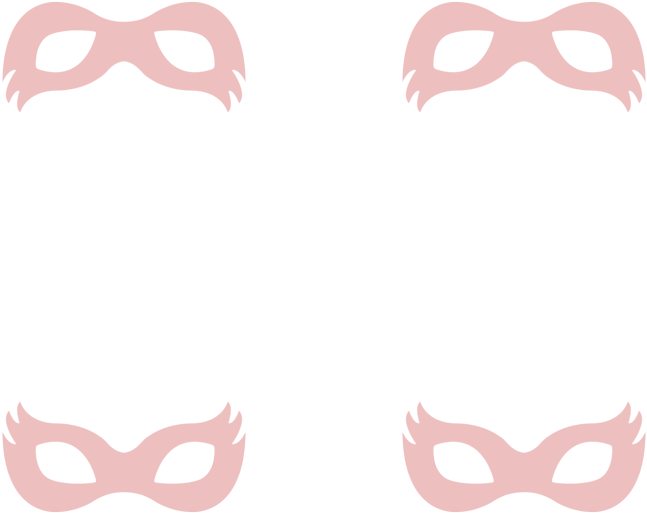 Girly Superhero Masks In Dusty Pink Wallpaper - Superhero Mask Png Gray (800x800), Png Download