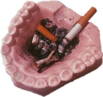 Aesthetic Cigarette Ashtray Pastel - Cigarette (392x372), Png Download
