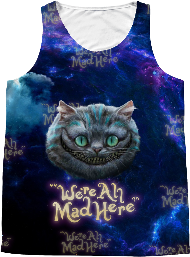 Cheshire Cat Tank Top (1024x1024), Png Download