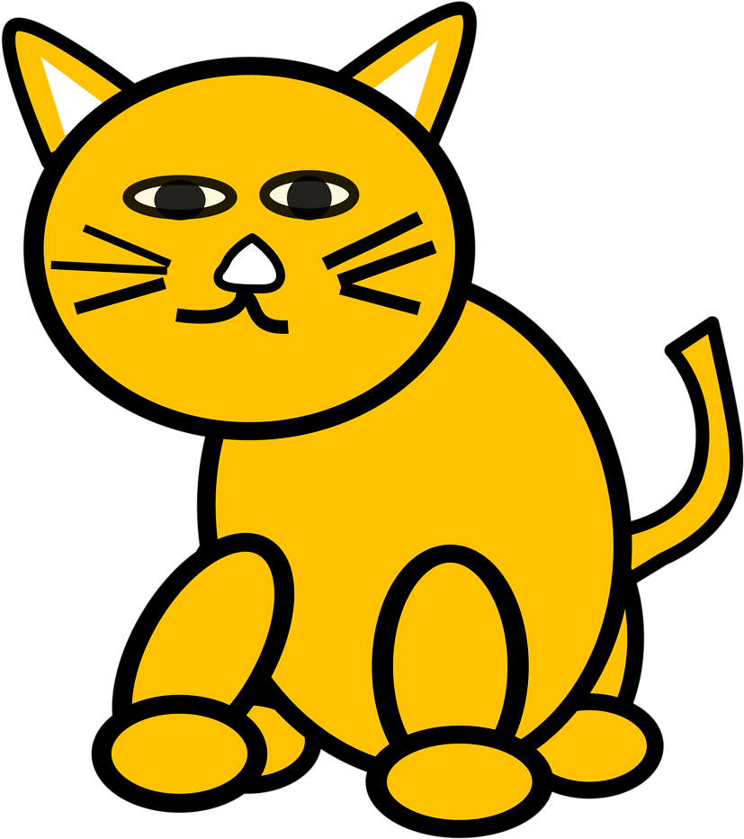 Clipart Cat Clear Background Free - Color By Number Addition 1 10 (958x958), Png Download