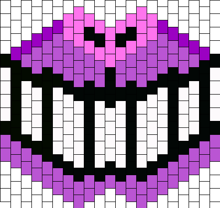 Cheshire Cat Mask Bead Pattern - Bead (441x418), Png Download