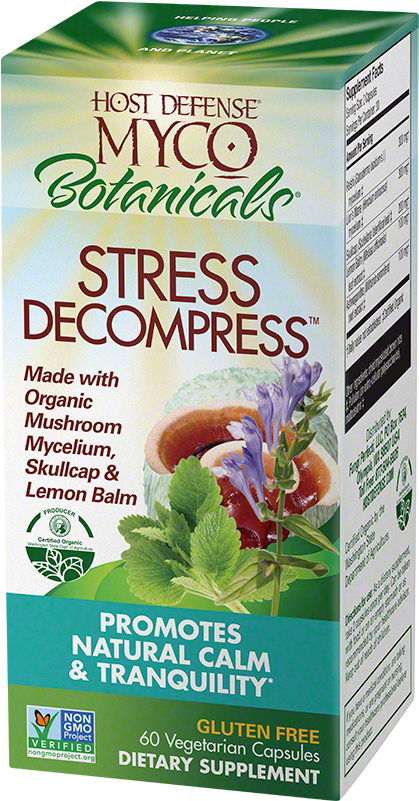 Mycobotanicals® Stress Decompress® Capsules - Fungi Perfecti (1000x1000), Png Download