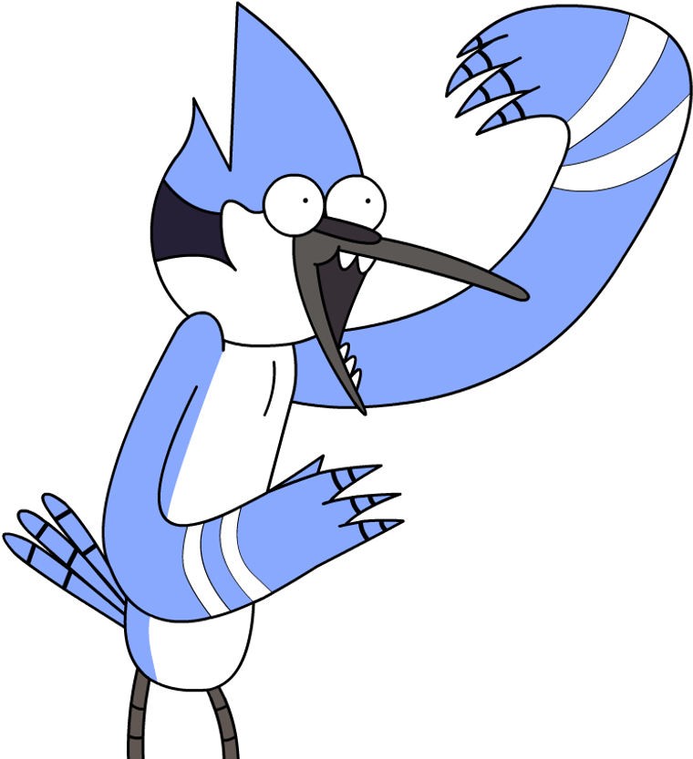 Mordecai Sticker - Cartoon (1024x1024), Png Download