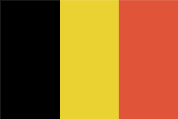 Flag Belgium Photosymbols - Individual European Countries Flags (600x600), Png Download