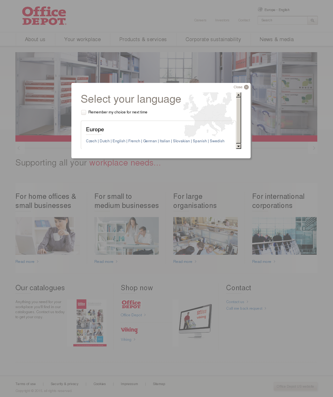 Office Depot Uk Competitors, Revenue And Employees - Office Depot (1059x1264), Png Download