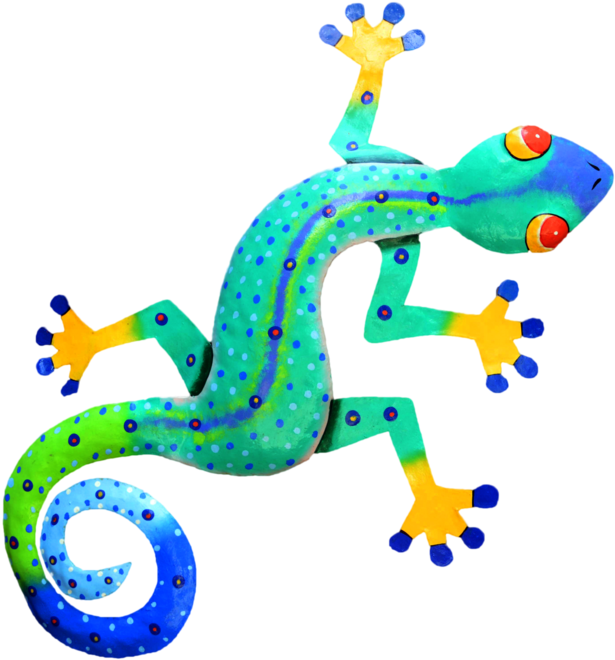 Gecko Clipart Baby - Colorful Gecko Clip Art (1098x727), Png Download