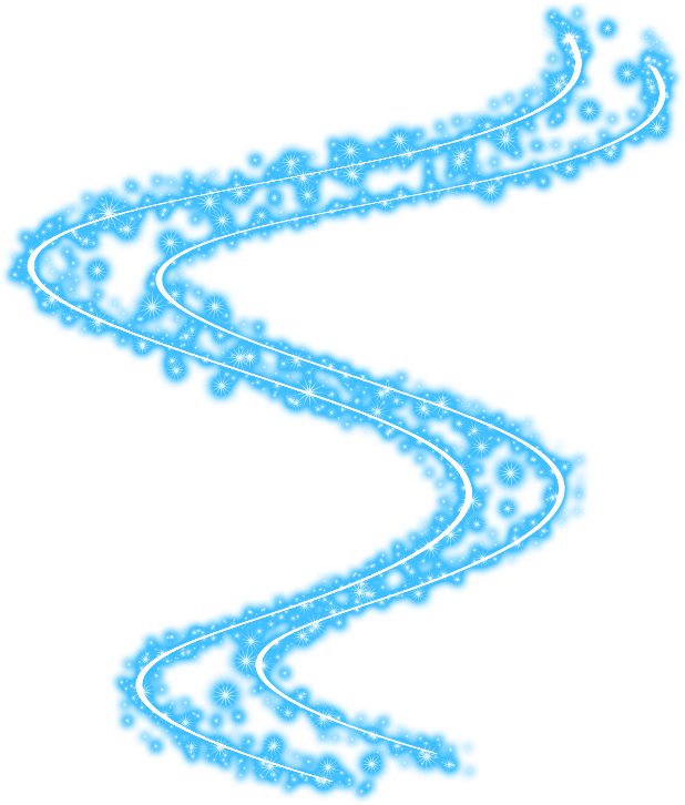 Edificação Azul - Fio De Luz Azul Png (618x726), Png Download