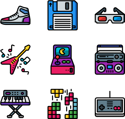 Eighties (600x564), Png Download