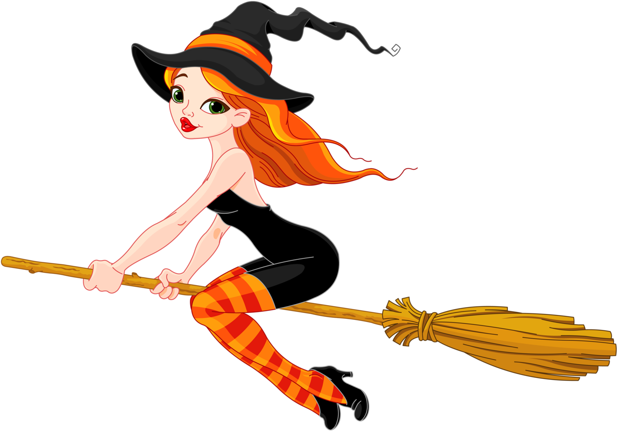 1280 X 900 3 - Halloween Witch Illustration (1280x900), Png Download