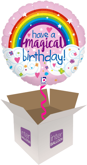 Have A Magical Glitter Rainbow Birthday - Happy Birthday Glitter (568x568), Png Download