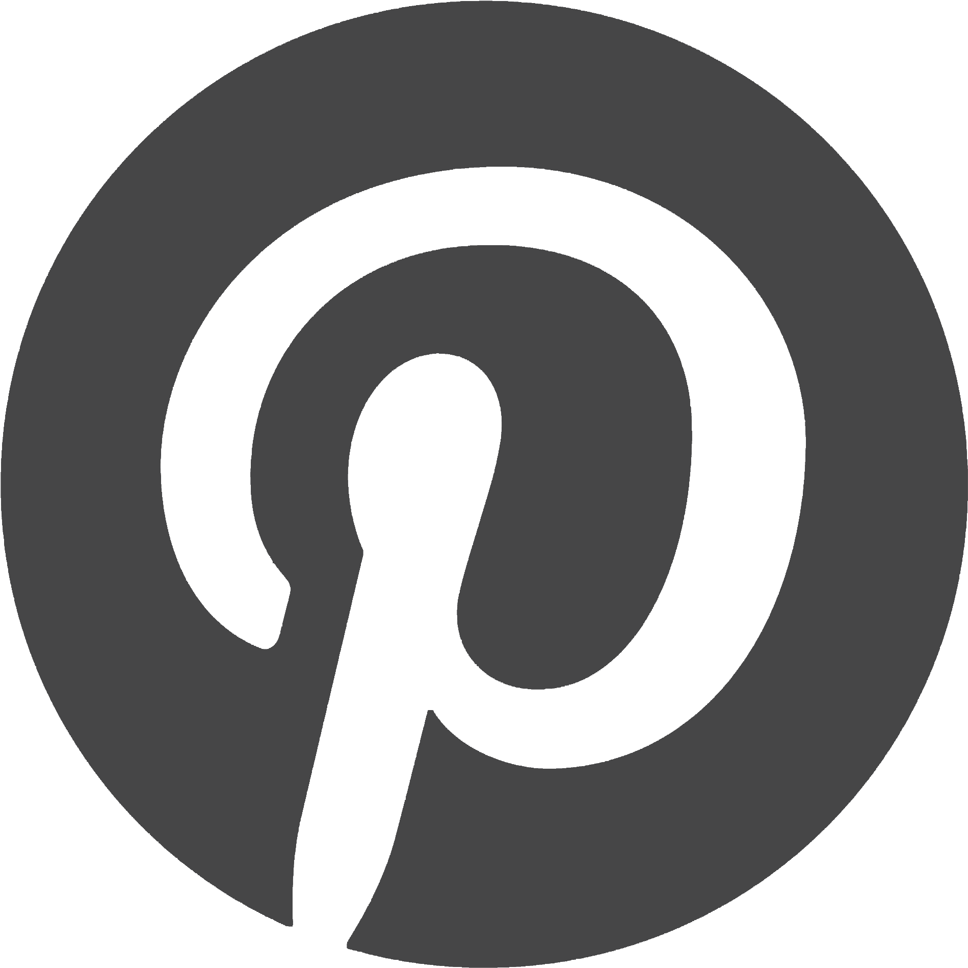 Coffee Morning, Wedding Registry, Wedding Gifts, Wedding - Black Pinterest Logo Transparent (2010x1994), Png Download