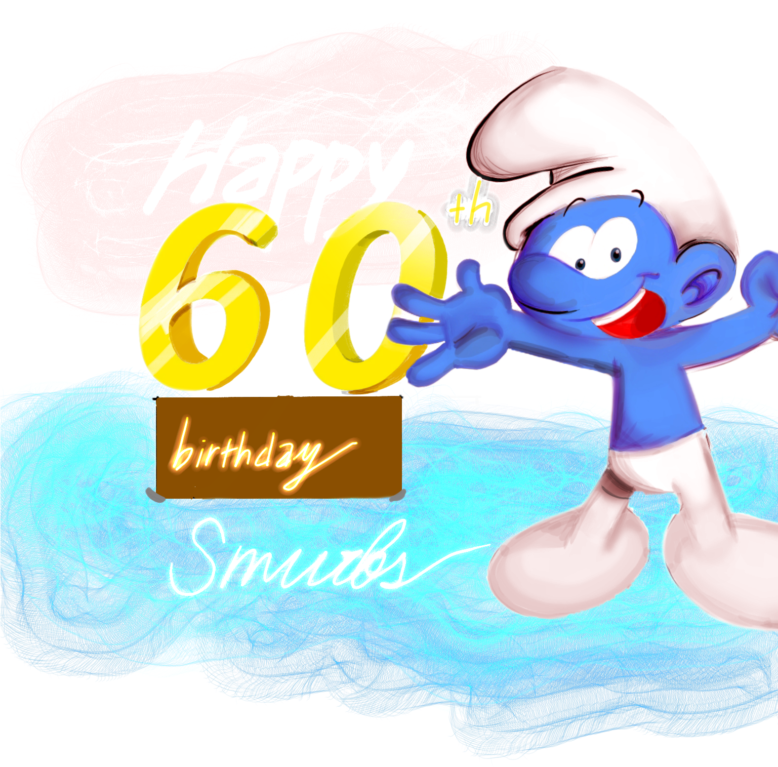 Btw,i Have An Art For Smurfs - Cartoon (1536x2048), Png Download
