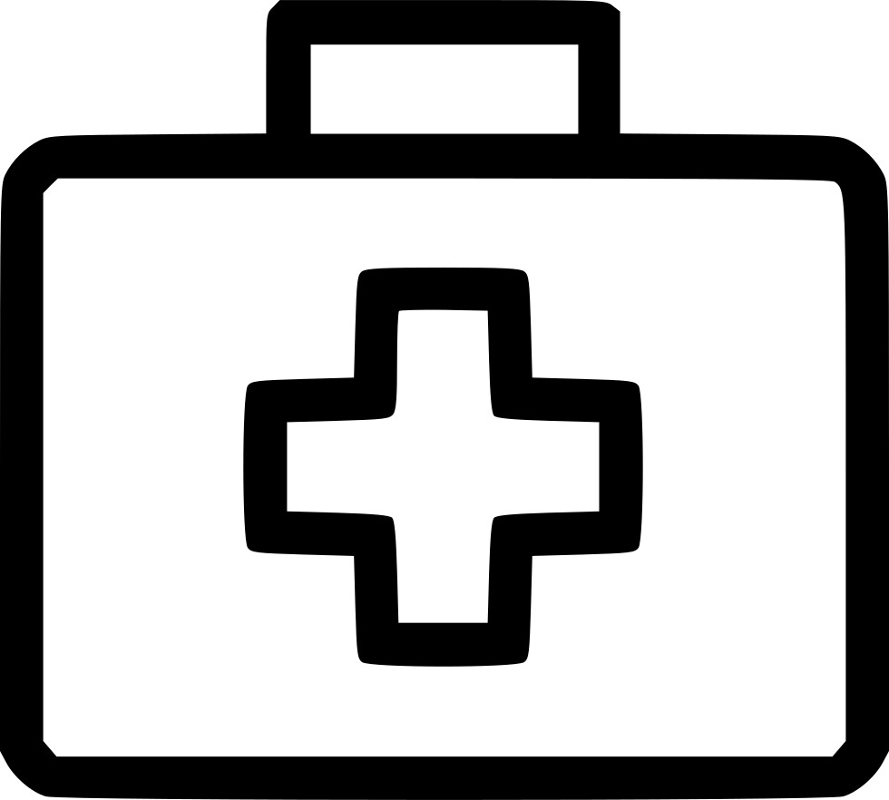 Medical Firstaid Kit Bag Medicinebox Treatment Comments - First Aid Kit (980x882), Png Download