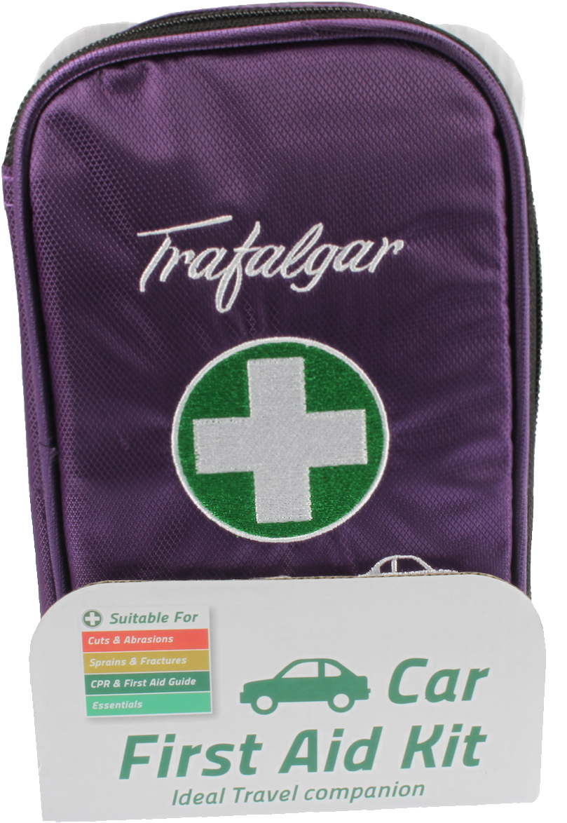 Trafalgar Car First Aid Kit Purple - Medical Bag (1125x1452), Png Download