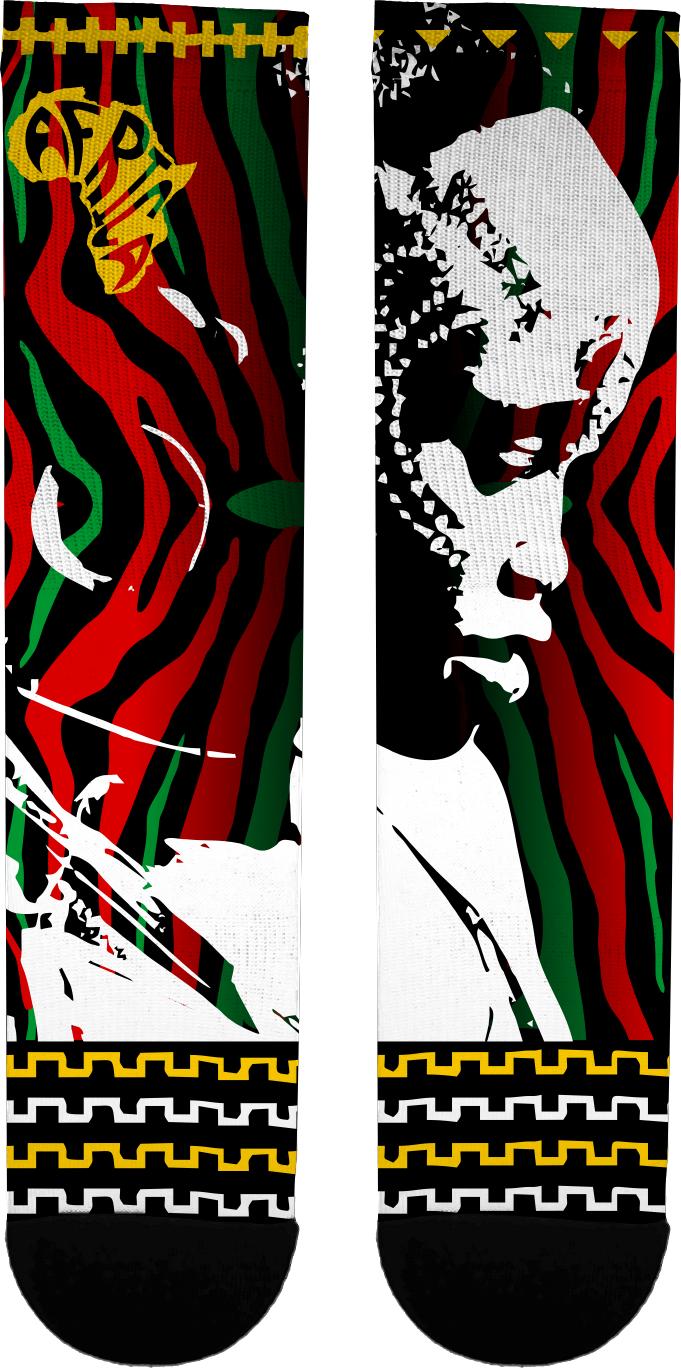 Africa Socks - Illustration (681x1368), Png Download